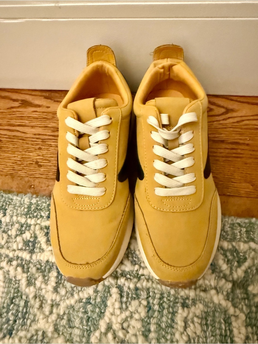 DV by Dolce Vita Women's Bynx Lace-Up Jogger Sneakers Mustard #athletic - Picture 2 of 6